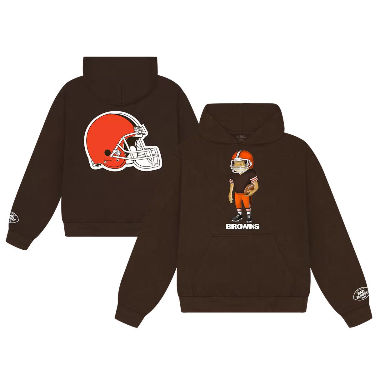 Men 2026 NFL Cleveland Browns hoodie brown 0011